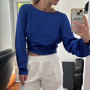 Zara Royal Blue Women's Blouse